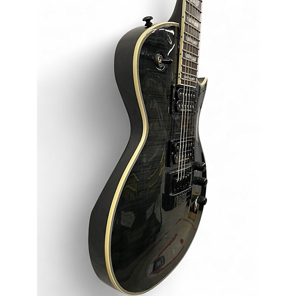 Used ESP LTD EC1000 Evertune See-Thru Black Solid Body Electric Guitar