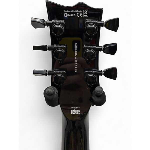 Used ESP LTD EC1000 Evertune See-Thru Black Solid Body Electric Guitar