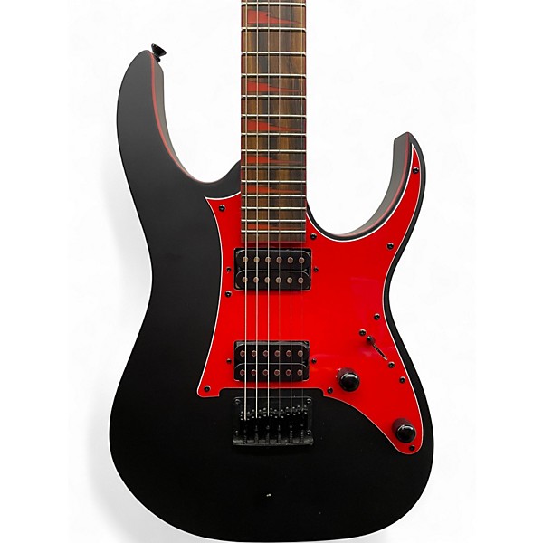 Used Ibanez GRG131DX Black Flat Solid Body Electric Guitar