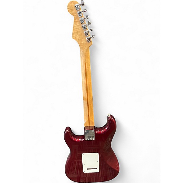 Used Fender Standard Stratocaster HSS Wine Red Solid Body Electric Guitar