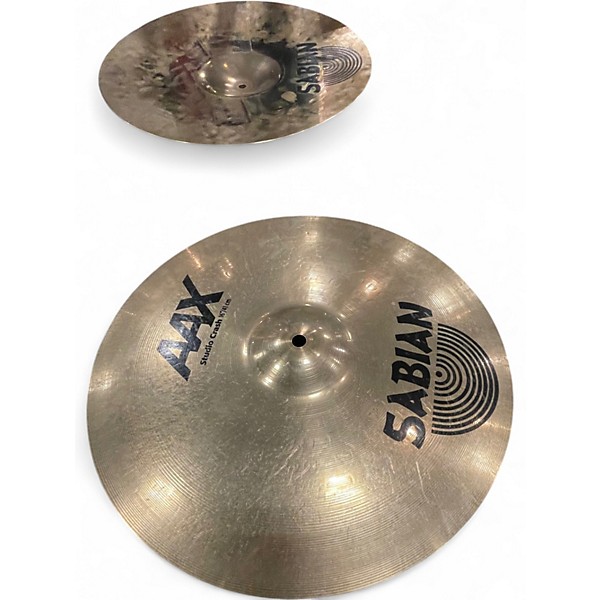 Used SABIAN 16in AAX Studio Crash Brilliant Cymbal