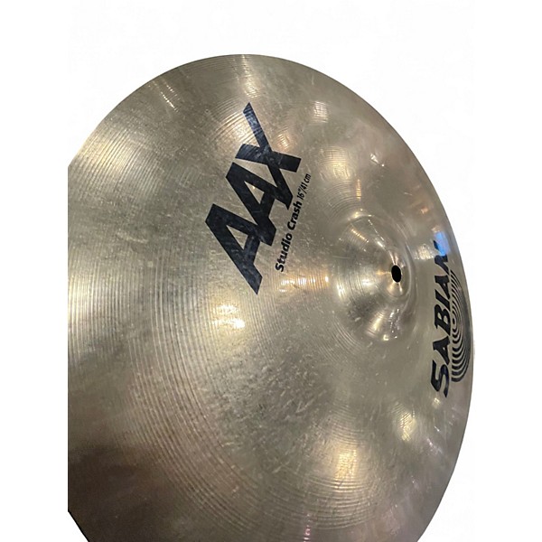 Used SABIAN 16in AAX Studio Crash Brilliant Cymbal
