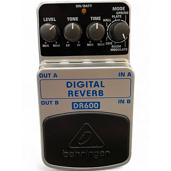 Used Behringer DR600 Digital Stereo Reverb Effect Pedal