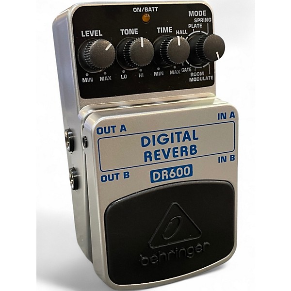 Used Behringer DR600 Digital Stereo Reverb Effect Pedal