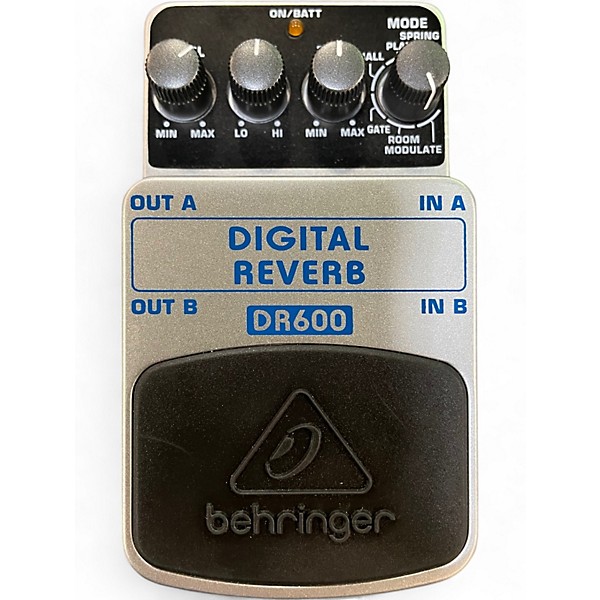 Used Behringer DR600 Digital Stereo Reverb Effect Pedal