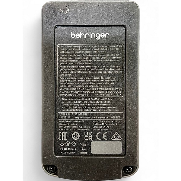 Used Behringer TU300 Chromatic Tuner Pedal
