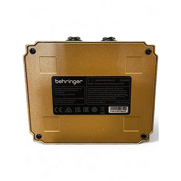 Used Behringer ZENTARA OVERDRIVE Effect Pedal