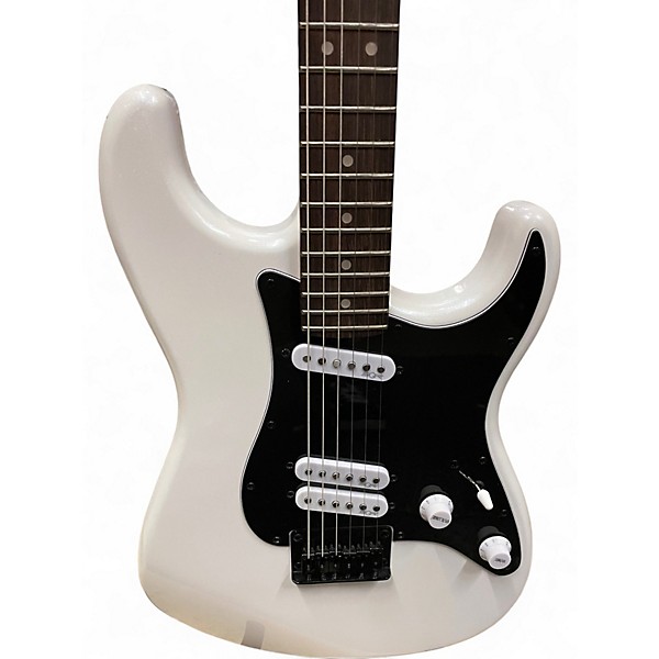 Used Squier Contemporary Stratocaster White Solid Body Electric Guitar