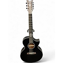 Used Schecter Guitar Research Regulo Caro-7 Black Acoustic Guitar