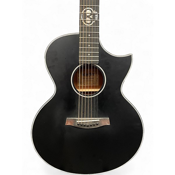 Used Schecter Guitar Research Regulo Caro-7 Black Acoustic Guitar