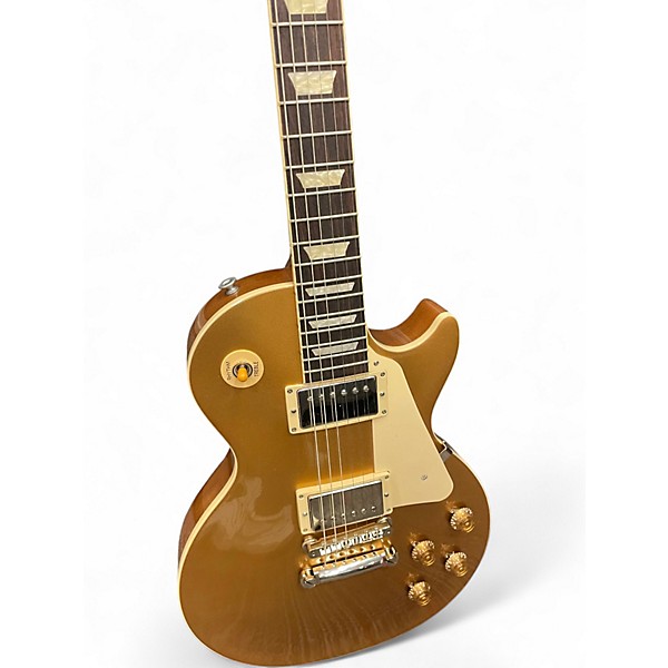 Used Gibson Les Paul Standard 1950S Neck Gold Top Solid Body Electric Guitar