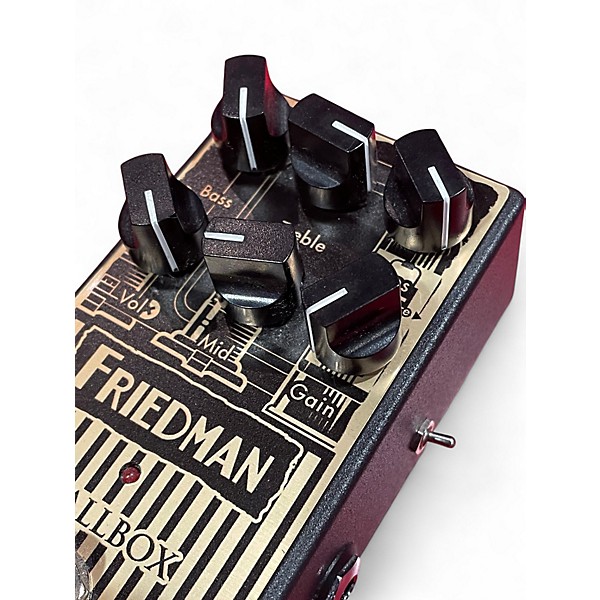 Used Friedman Smallbox Overdrive Effects Pedal Black Effect Pedal