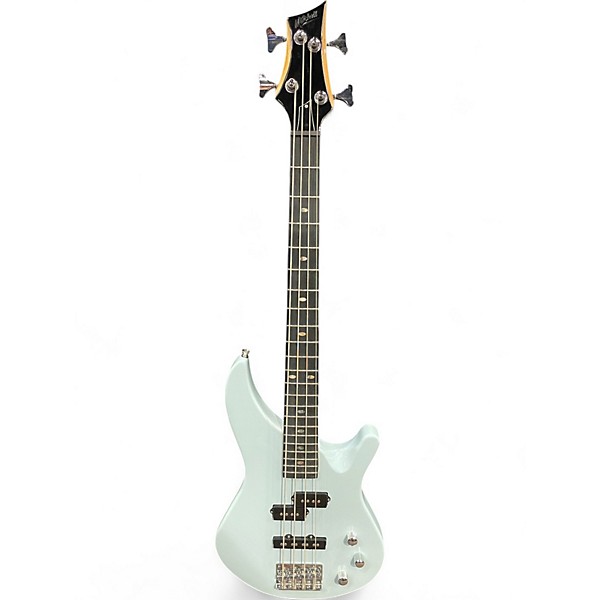 Used Mitchell MB100PB Powder Blue Electric Bass Guitar
