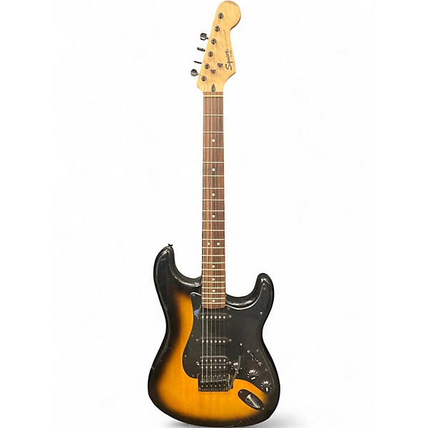 Used Squier Bullet Stratocaster With Tremolo 2 Tone Sunburst Solid Body Electric Guitar