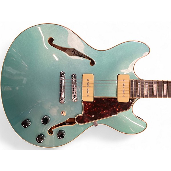 Used D'Angelico Premier Series BLUE GREEN Solid Body Electric Guitar