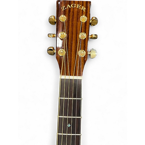 Used Zager ZAD-80 OMCE Natural Acoustic Electric Guitar