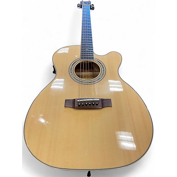 Used Zager ZAD-50 OMCE NATURAL Acoustic Electric Guitar