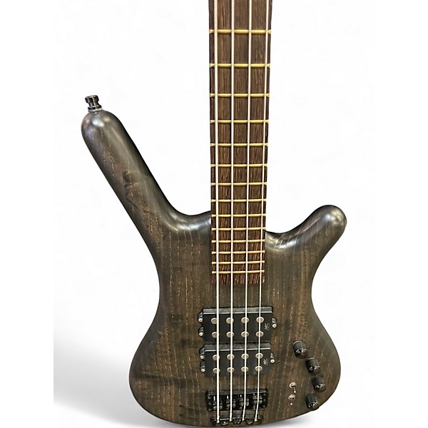 Used Warwick Corvette Double Buck 4 String Nirvana Black Electric Bass Guitar
