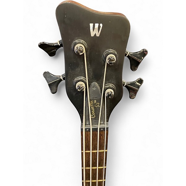 Used Warwick Corvette Double Buck 4 String Nirvana Black Electric Bass Guitar