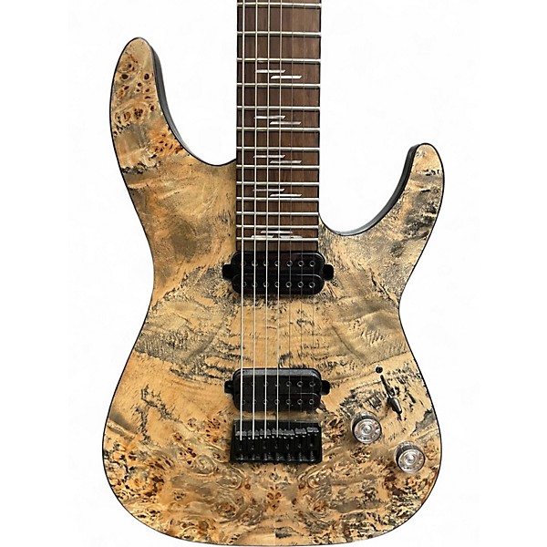 Used Schecter Guitar Research Omen Elite 7 spalted maple Solid Body Electric Guitar