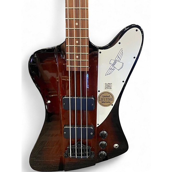 Used Epiphone Thunderbird Pro IV Brown Electric Bass Guitar