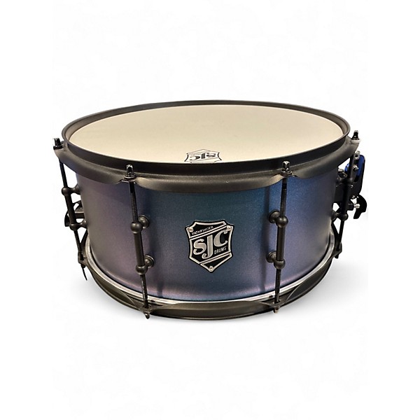 Used SJC Drums 14in Pathfinder Metallic Blue Drum