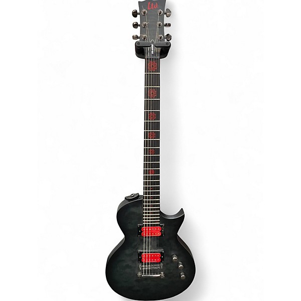 Used ESP LTD BB600B TRANSPARENT BACK BURST Baritone Guitars