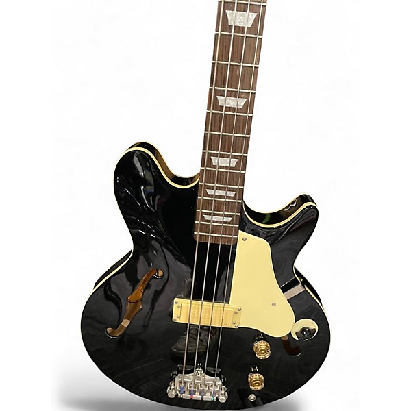 Used 2012 Epiphone Jack Casady Signature Black Electric Bass Guitar