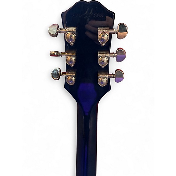 Used Epiphone Les Paul Custom Blue Solid Body Electric Guitar