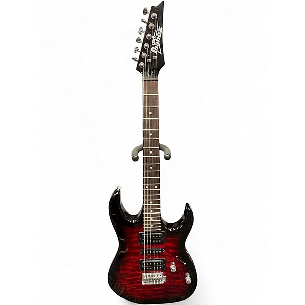 Used Ibanez GRX70QA Trans Red Solid Body Electric Guitar