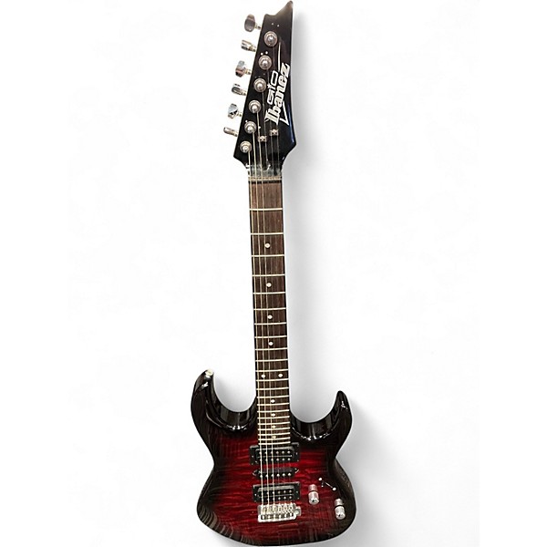 Used Ibanez GRX70QA Trans Red Solid Body Electric Guitar
