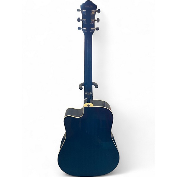 Used Ibanez V70CE Trans Blue Acoustic Electric Guitar