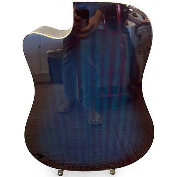 Used Ibanez V70CE Trans Blue Acoustic Electric Guitar