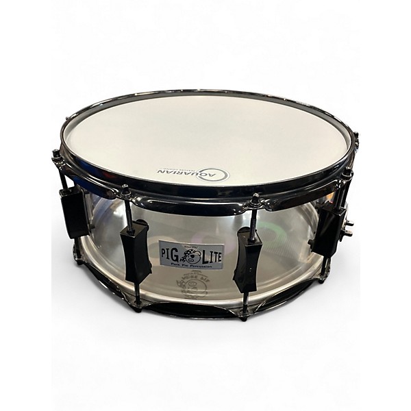 Used Pork Pie 14in PIG LITE SNARE Clear Drum