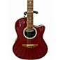 Used Ovation GC057M-5 Celebrity Left Handed Red Acoustic Electric Guitar