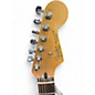 Used 2000s Fender Standard Stratocaster HSS Black and White Solid Body Electric Guitar