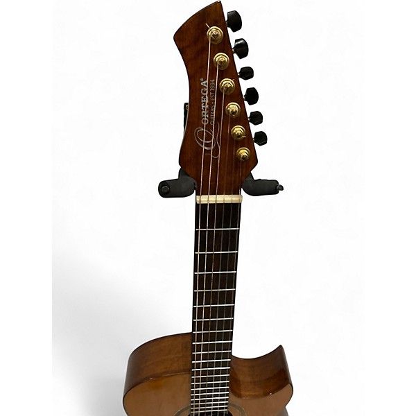 Used Ortega Ben Woods Flametal Two Natural Classical Acoustic Electric Guitar