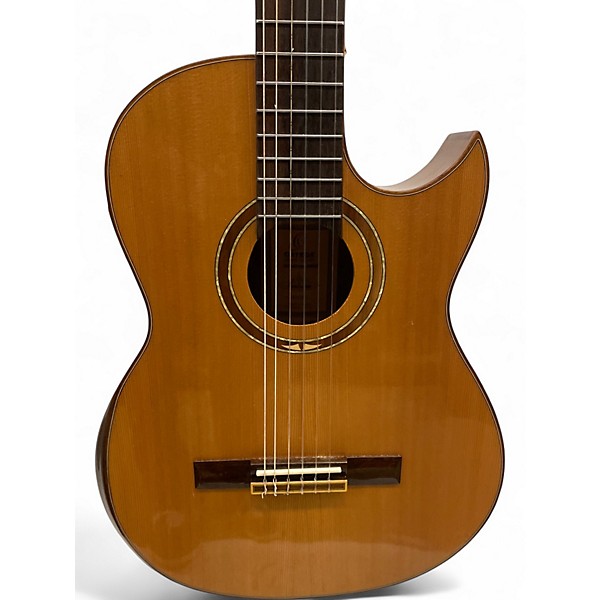 Used Ortega Ben Woods Flametal Two Natural Classical Acoustic Electric Guitar