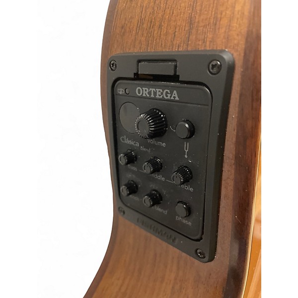 Used Ortega Ben Woods Flametal Two Natural Classical Acoustic Electric Guitar