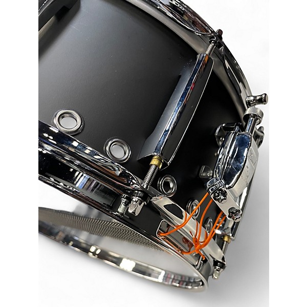 Used Pearl 6.5X14 MATT MCGUIRE SIGNATURE SERIES SNARE DRUM Flat Black Drum