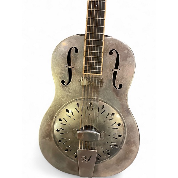 Used Mule Resophonic Resonator Steel Acoustic Electric Guitar