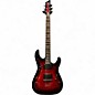 Used Schecter Guitar Research Damien Elite 6 Trans Red Solid Body Electric Guitar thumbnail