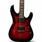 Used Schecter Guitar Research Damien Elite 6 Trans Red Solid Body Electric Guitar