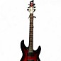 Used Schecter Guitar Research Damien Elite 6 Trans Red Solid Body Electric Guitar