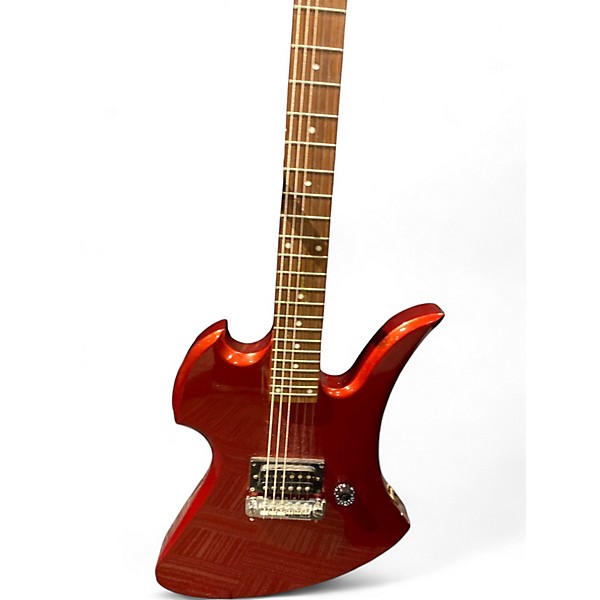 Used B.C. Rich Bronze Series Mockingbird Red Solid Body Electric Guitar