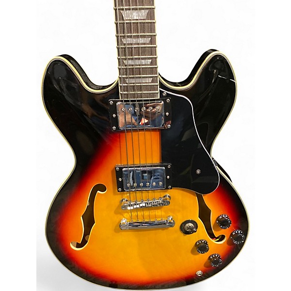 Used Firefly JSN 338 Tobacco Burst Hollow Body Electric Guitar