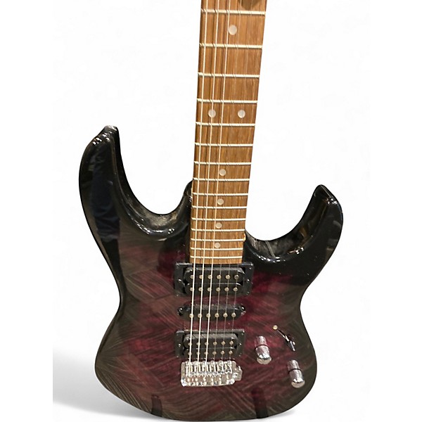 Used Ibanez Gio GRX70QA Trans Violet Suburst Solid Body Electric Guitar