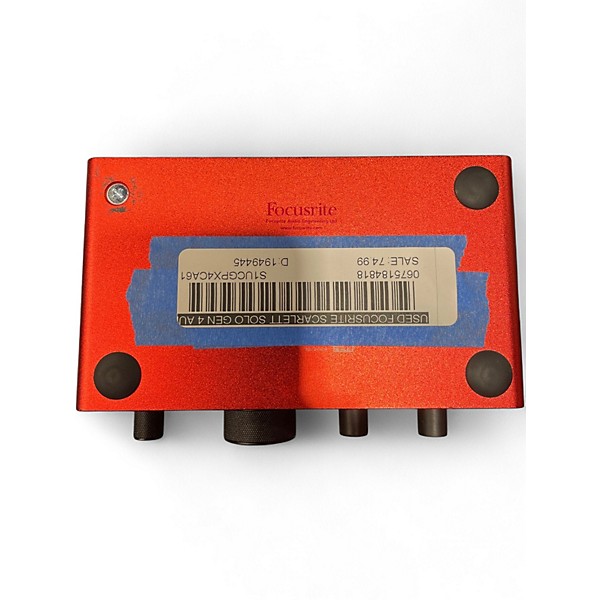 Used Focusrite Scarlett solo gen 4 Audio Interface