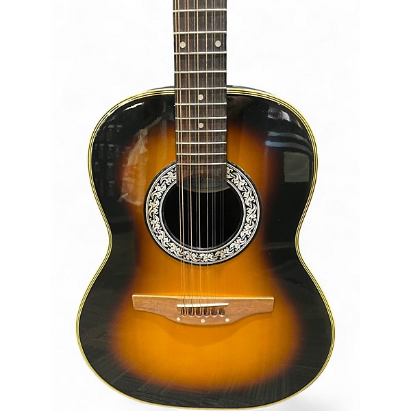 Vintage 1986 Ovation CC-65 Sunburst Acoustic Guitar