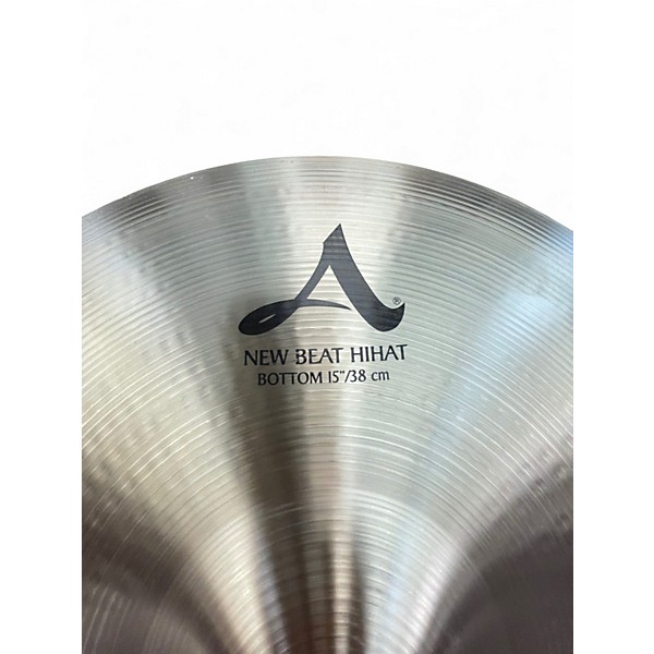 Used Zildjian 15in New Beat Hi Hat Pair Cymbal